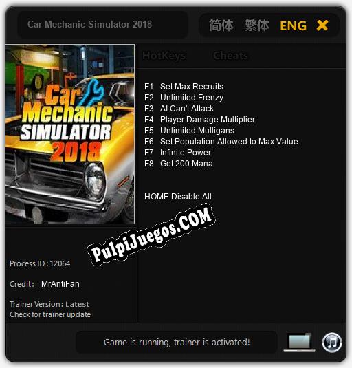 Car Mechanic Simulator 2018: Cheats, Trainer +8 [MrAntiFan]