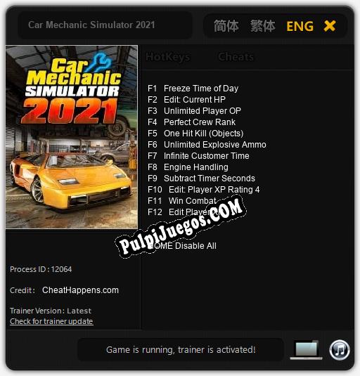 Entrenador liberado a Car Mechanic Simulator 2021 [v1.0.1]