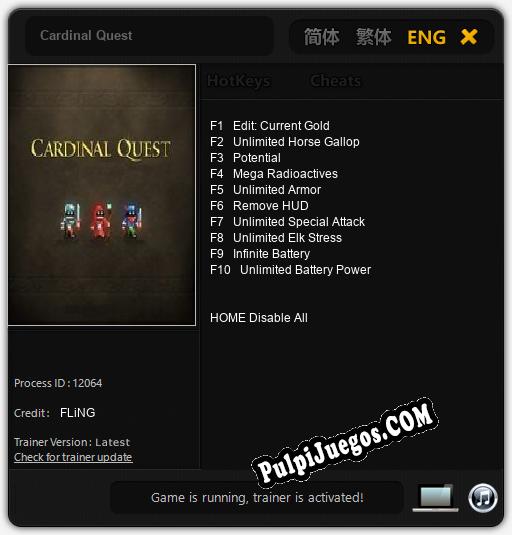 Entrenador liberado a Cardinal Quest [v1.0.6]