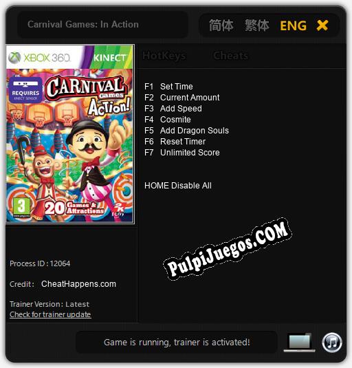 Entrenador liberado a Carnival Games: In Action [v1.0.6]