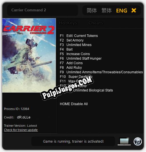 Entrenador liberado a Carrier Command 2 [v1.0.2]