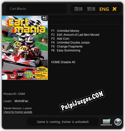 Cart-Mania: Cheats, Trainer +6 [MrAntiFan]