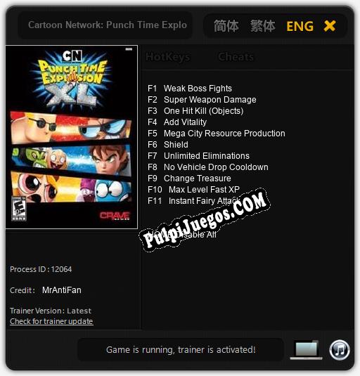 Cartoon Network: Punch Time Explosion: Treinador (V1.0.73)