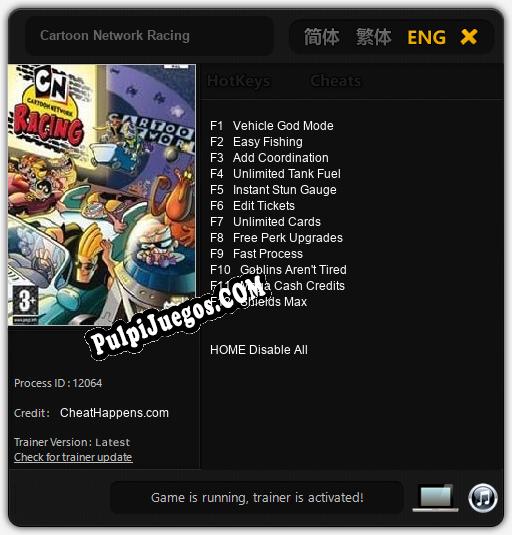 Cartoon Network Racing: Cheats, Trainer +12 [CheatHappens.com]