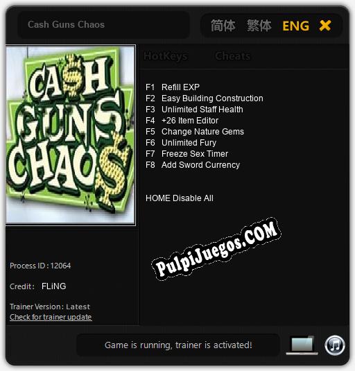 Cash Guns Chaos: Cheats, Trainer +8 [FLiNG]