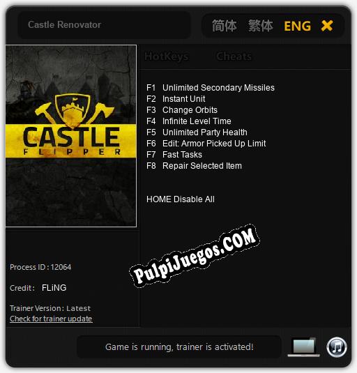 Castle Renovator: Cheats, Trainer +8 [FLiNG]