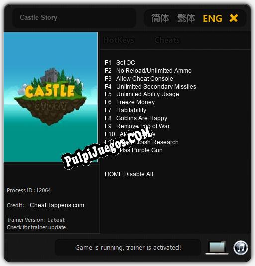 Castle Story: Trainer +12 [v1.9]