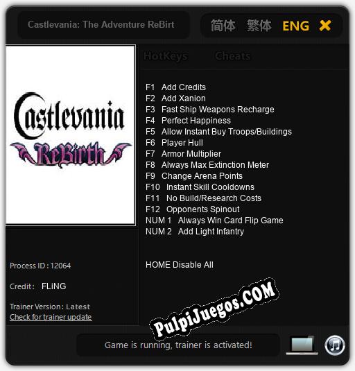 Castlevania: The Adventure ReBirth: Trainer +14 [v1.7]