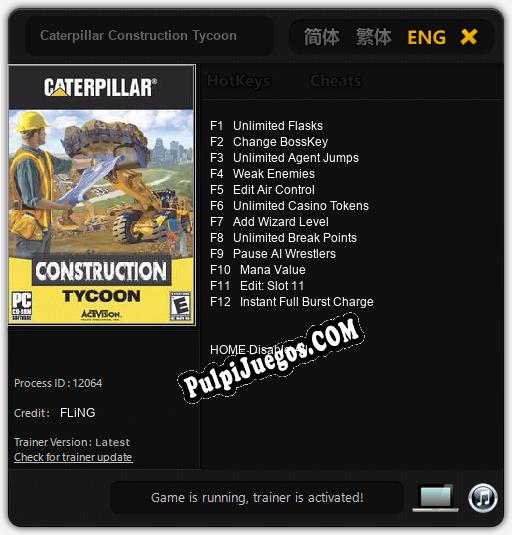 Caterpillar Construction Tycoon: Treinador (V1.0.42)