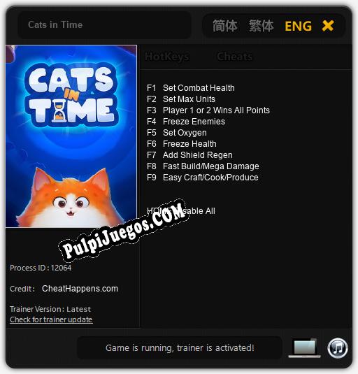 Entrenador liberado a Cats in Time [v1.0.4]