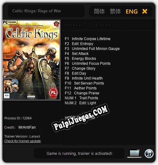 Celtic Kings: Rage of War: Trainer +14 [v1.9]