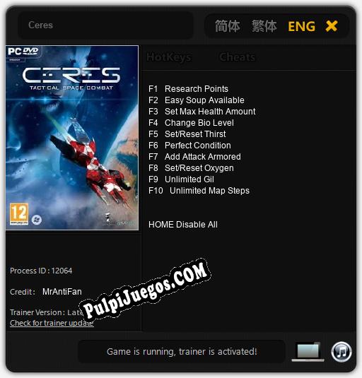 Ceres: Treinador (V1.0.14)