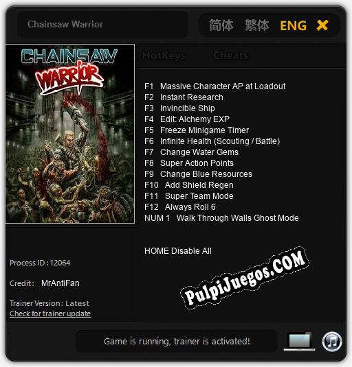 Chainsaw Warrior: Cheats, Trainer +13 [MrAntiFan]