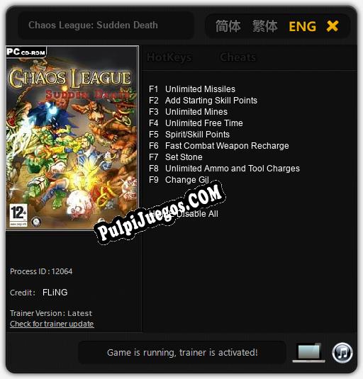 Chaos League: Sudden Death: Cheats, Trainer +9 [FLiNG]