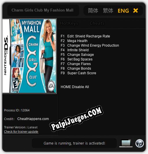 Charm Girls Club My Fashion Mall: Cheats, Trainer +9 [CheatHappens.com]