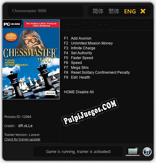 Entrenador liberado a Chessmaster 9000 [v1.0.2]