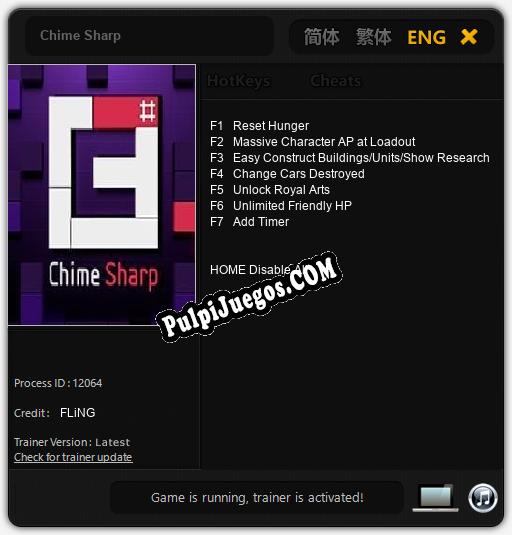 Chime Sharp: Cheats, Trainer +7 [FLiNG]