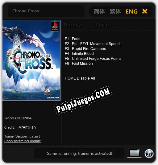 Chrono Cross: Trainer +6 [v1.2]