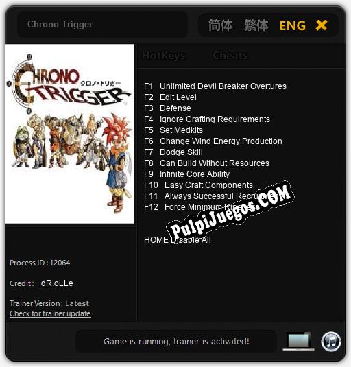 Entrenador liberado a Chrono Trigger [v1.0.3]