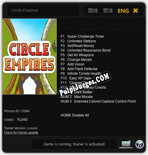 Entrenador liberado a Circle Empires [v1.0.7]