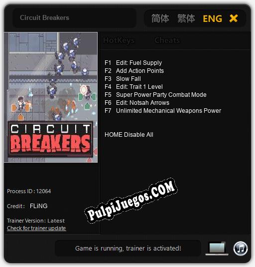 Circuit Breakers: Cheats, Trainer +7 [FLiNG]