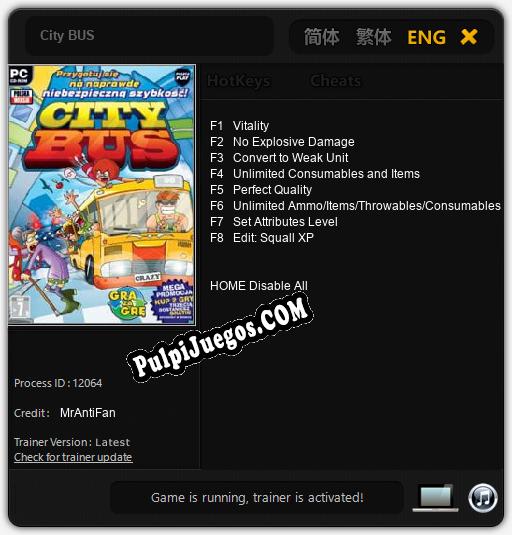 City BUS: Treinador (V1.0.65)