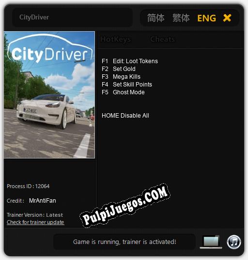 Entrenador liberado a CityDriver [v1.0.8]