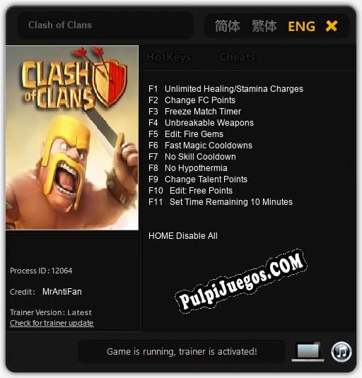 Clash of Clans: Cheats, Trainer +11 [MrAntiFan]