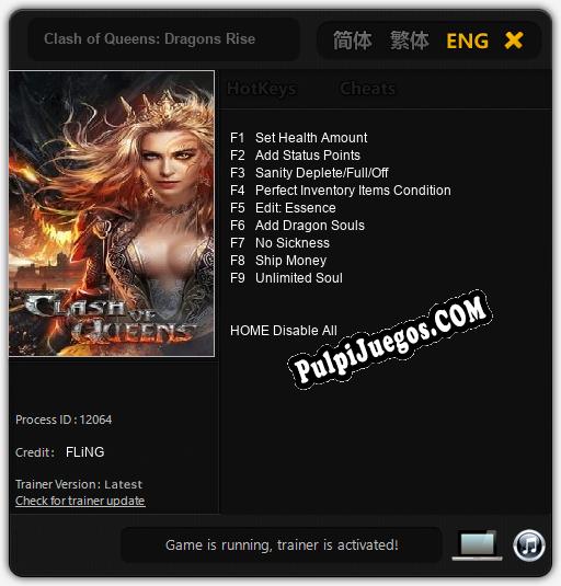 Clash of Queens: Dragons Rise: Trainer +9 [v1.9]