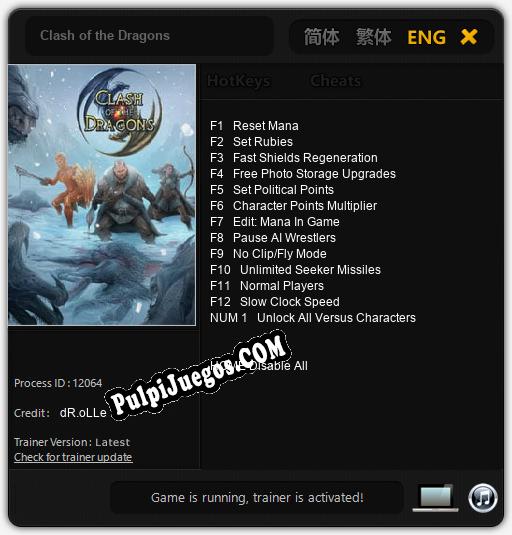 Entrenador liberado a Clash of the Dragons [v1.0.6]