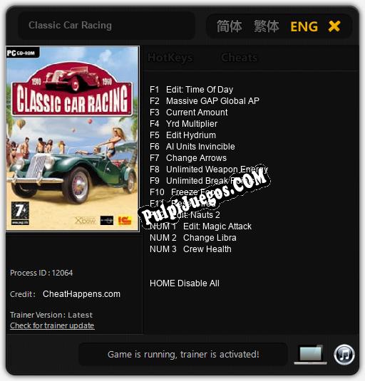 Entrenador liberado a Classic Car Racing [v1.0.2]