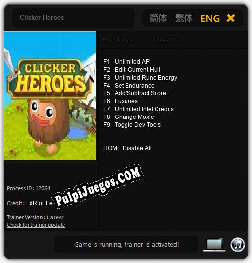 Clicker Heroes: Trainer +9 [v1.8]