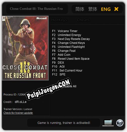 Close Combat III: The Russian Front: Treinador (V1.0.73)