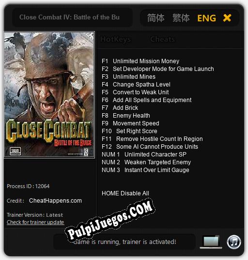 Close Combat IV: Battle of the Bulge: Cheats, Trainer +15 [CheatHappens.com]