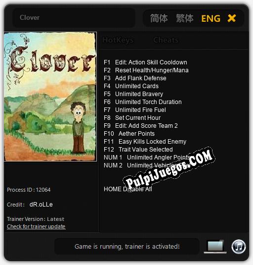 Entrenador liberado a Clover [v1.0.8]