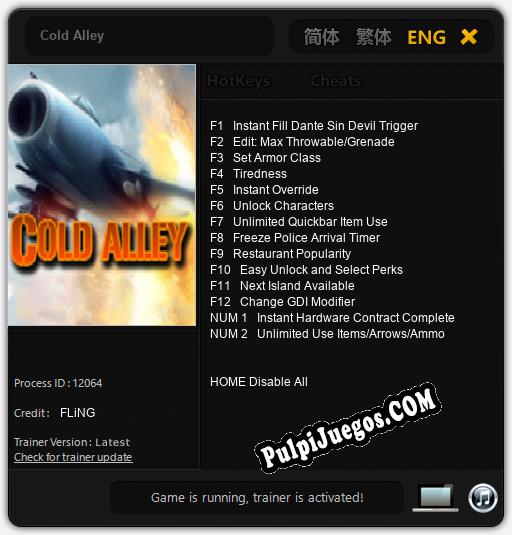 Cold Alley: Trainer +14 [v1.6]