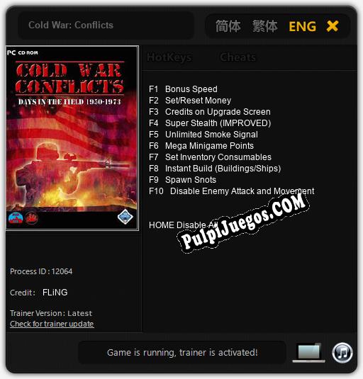 Entrenador liberado a Cold War: Conflicts [v1.0.7]