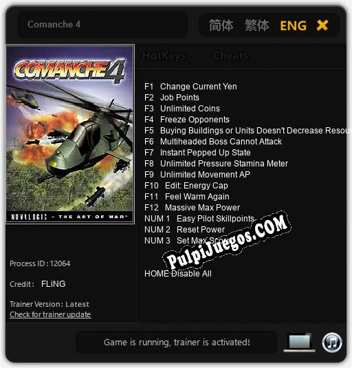 Entrenador liberado a Comanche 4 [v1.0.8]