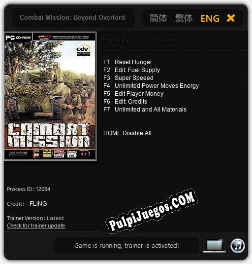 Combat Mission: Beyond Overlord: Cheats, Trainer +7 [FLiNG]