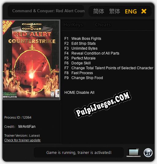 Command & Conquer: Red Alert Counterstrike: Cheats, Trainer +9 [MrAntiFan]