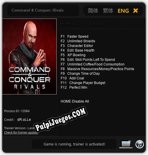 Entrenador liberado a Command & Conquer: Rivals [v1.0.1]