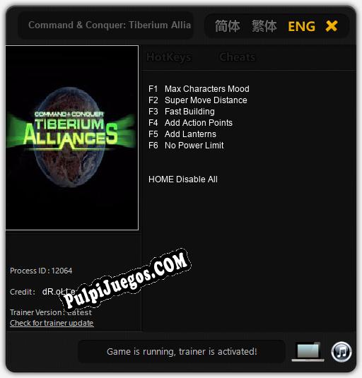 Command & Conquer: Tiberium Alliances: Treinador (V1.0.66)