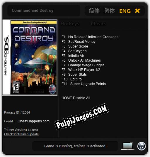 Entrenador liberado a Command and Destroy [v1.0.1]