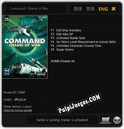 Command: Chains of War: Cheats, Trainer +6 [dR.oLLe]