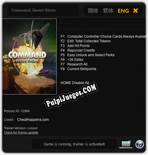 Command: Desert Storm: Cheats, Trainer +8 [CheatHappens.com]