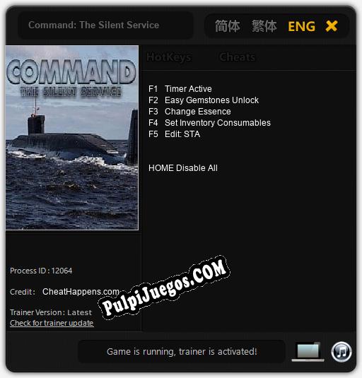 Command: The Silent Service: Trainer +5 [v1.3]