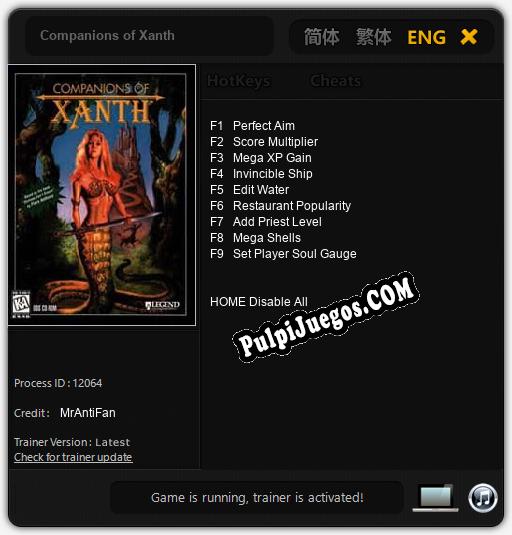 Companions of Xanth: Trainer +9 [v1.4]