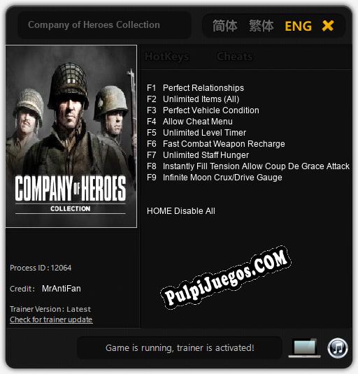 Company of Heroes Collection: Trainer +9 [v1.5]