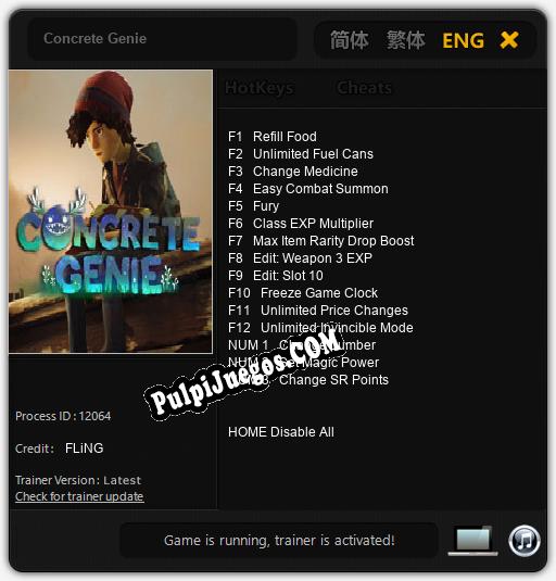 Entrenador liberado a Concrete Genie [v1.0.5]