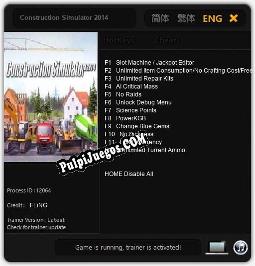 Entrenador liberado a Construction Simulator 2014 [v1.0.5]